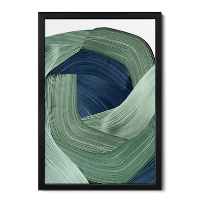 Harmonious Green II Premium Framed Poster by PI Studio