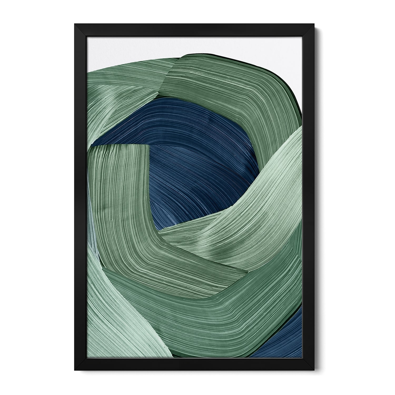Harmonious Green II Premium Framed Poster by PI Studio