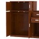 preview thumbnail 11 of 30, Twin Size Wood Platform Bed with Built-in Bookshelf, Movable Wardrobe, and Pull-Out Trundle