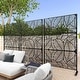 preview thumbnail 84 of 166, Outdoor Privacy Screen with Stand for Patio Garden Metal Fence Black - 001-Blade