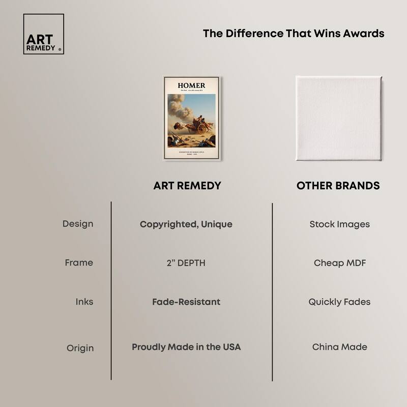 Iliad Illustrated Canvas by Art Remedy