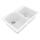 preview thumbnail 89 of 89, Karran Drop-In Quartz 33 in. 1-Hole 60/40 Double Bowl Kitchen Sink Kit