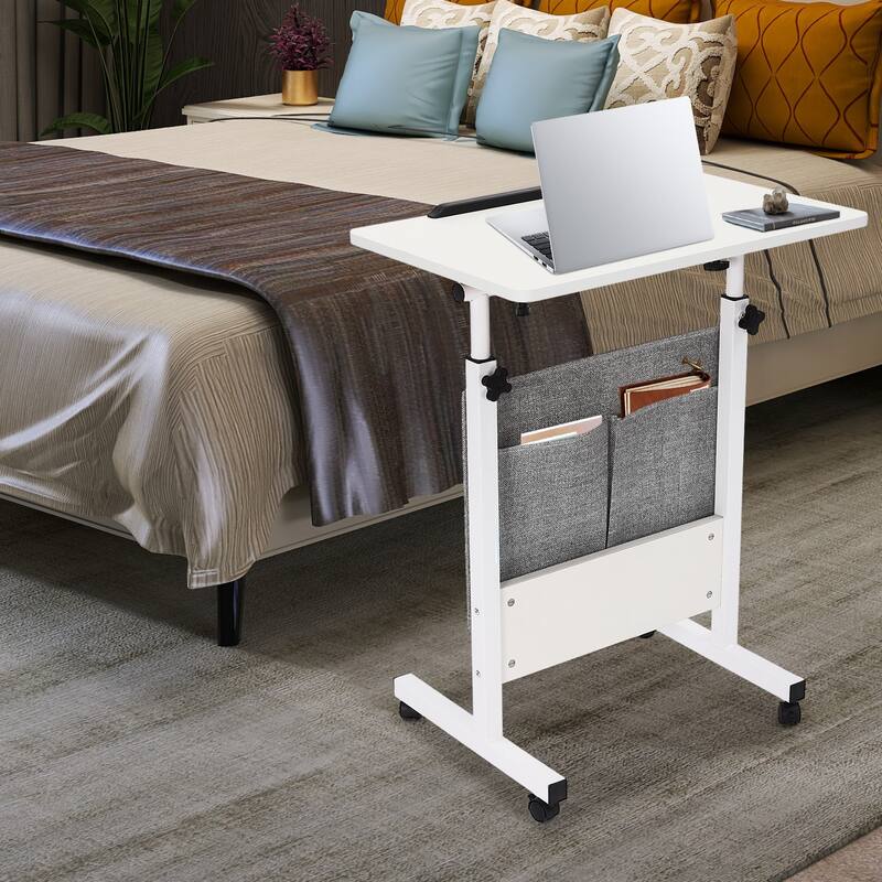 Adjustable Height Standing Desk Rolling Laptop Desk