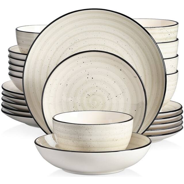 vancasso Bonbon 24-Piece Dinnerware Set (Service for 6) - beige