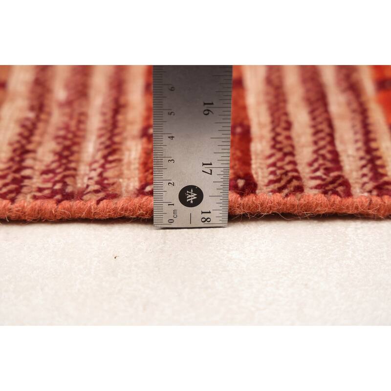 ECARPETGALLERY Hand-knotted Peshawar Ziegler Burnt Orange Wool Rug - 4'11 x 7'10