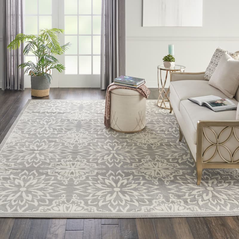 Nourison Jubilant Floral Medallion Area Rug