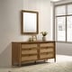 preview thumbnail 19 of 36, Roundhill Furniture Vichy 6-Piece Rattan Bedroom Set with Upholstered Bed, Dresser, Mirror, 2 Nightstands, and Chest