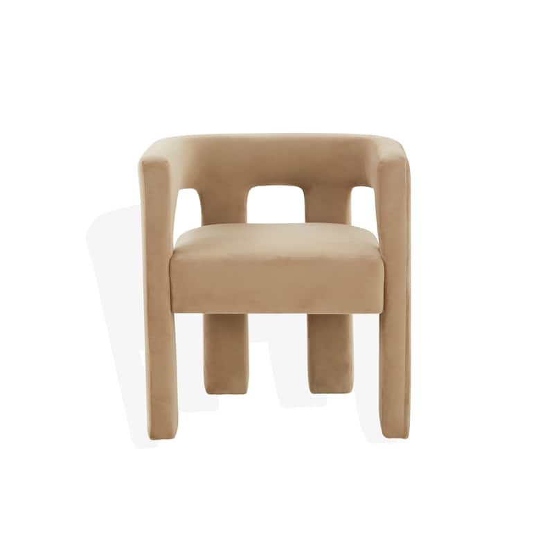 SAFAVIEH Couture Deandre Cut Out Accent Chair (Fully Assembled) - 24.8 IN W x 20.8 IN D x 26.8 IN H