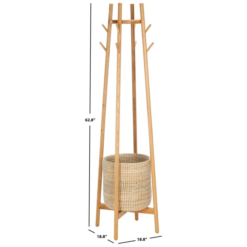 SAFAVIEH Couture Fadia 63" Coat Rack - 19" W x 19" D x 63" H - 19Wx19Dx63H