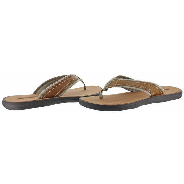 tommy bahama leather flip flops