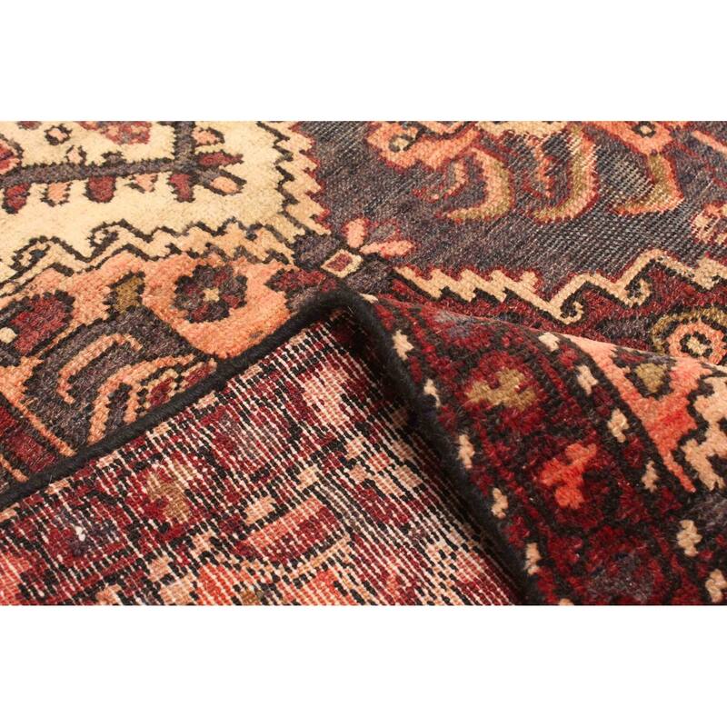 ECARPETGALLERY Hand-knotted Kayseri Vintage Dark Red Wool Rug - 3'7 x 5'7