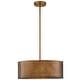 preview thumbnail 12 of 10, Artisan Antique Bronze Metal Drum Chandelier