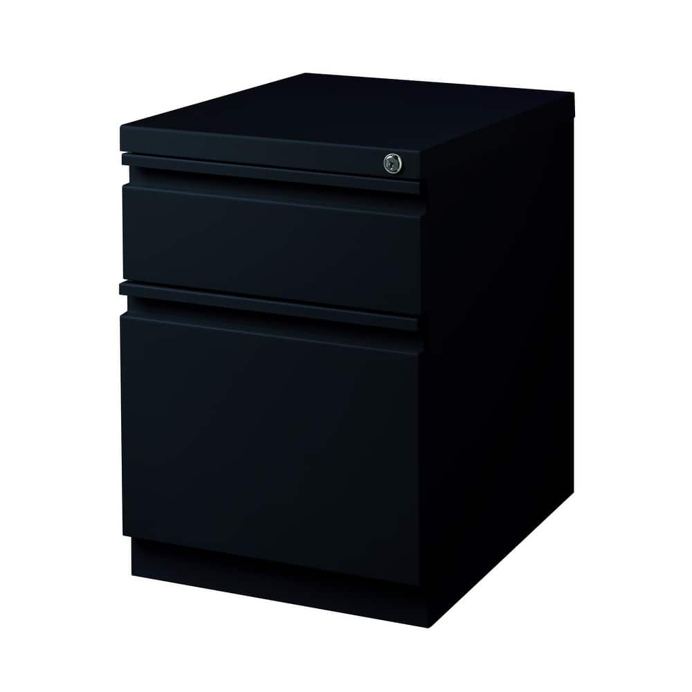 Hirsh 20" D Commercial Mobile Pedestal File Cabinet,1 Box/1 File,Black