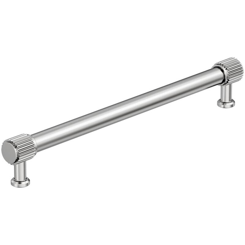 Amerock BP37807 Farewind 8-13/16" Center to Center Fluted Bar Cabinet - Polished Chrome