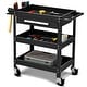 preview thumbnail 1 of 5, Service Tool Cart Tool Organizers 3-Tray Rolling Utility Cart Trolley