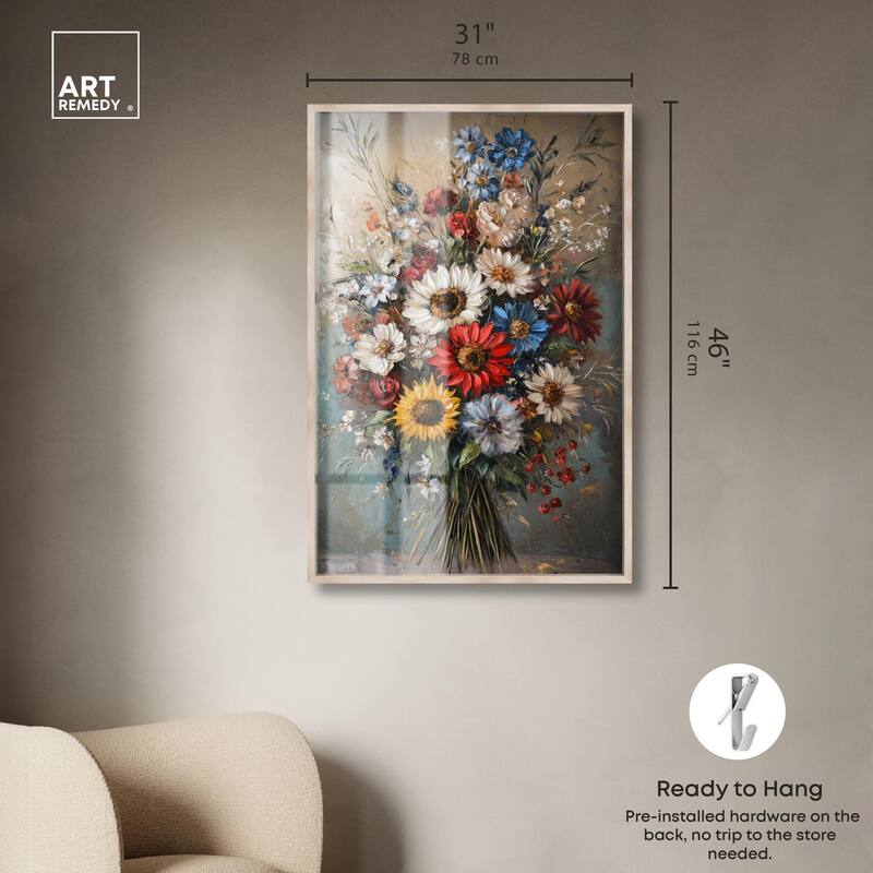 Symphony of Flowers I Shadowbox by Art Remedy