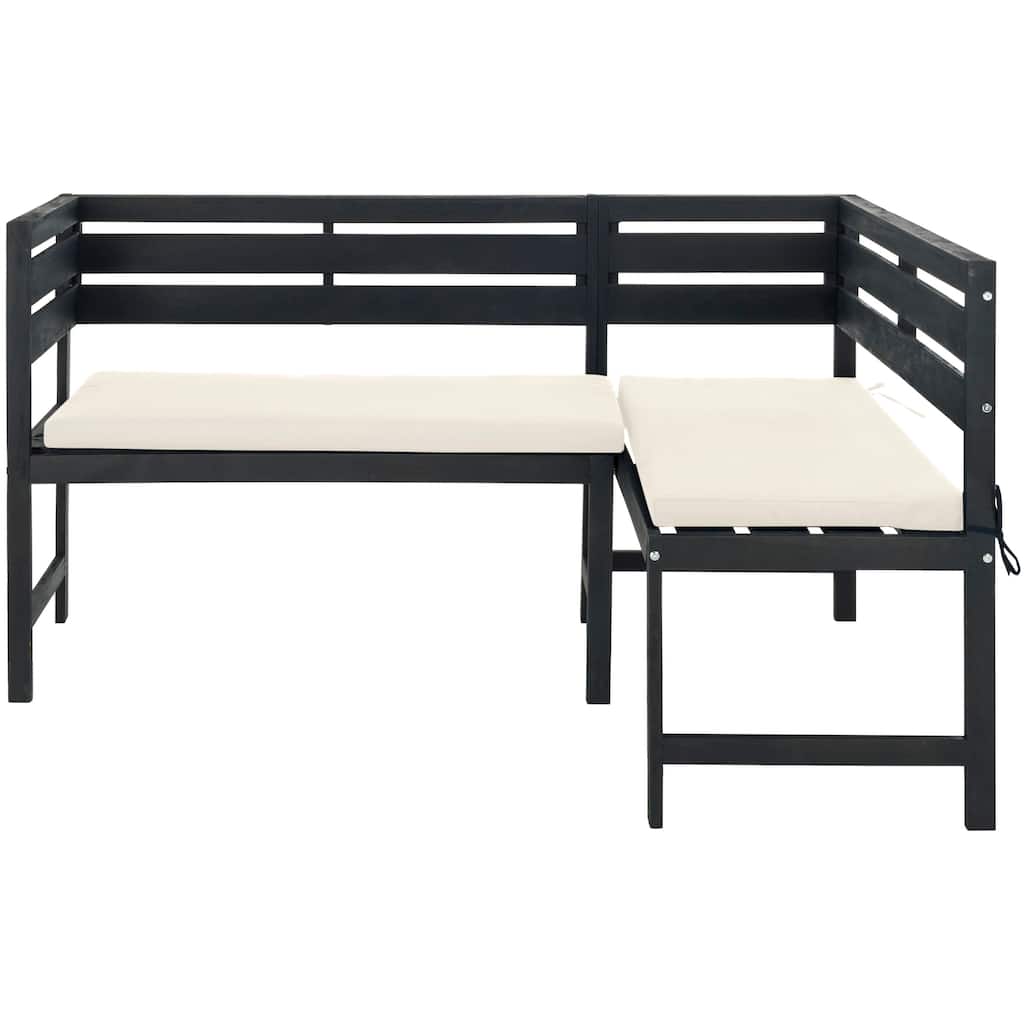 SAFAVIEH Outdoor Kenna 3-Piece Balcony Corner Lounge Set - 39W x 33D x 19H