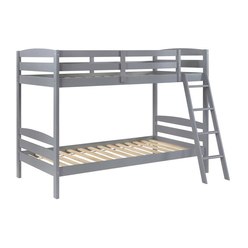 Kerr Grey Twin Over Twin Bunk Bed