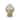 Gold And White Decorative Ginger Jar