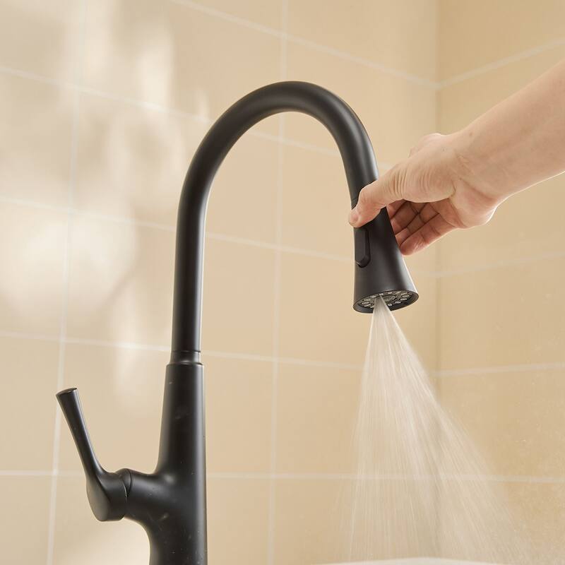 Touchless One Handle Pull Down Kitchen Faucet with MotionSense Wave