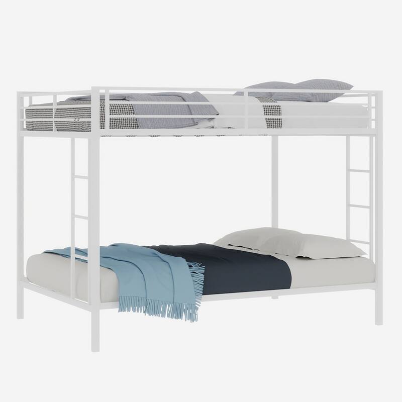 Multi-Functional Metal Bunk Bed, No Box Spring Needed, Bunk Bed Frame for Aldults Dorm Bedroom Guest Room
