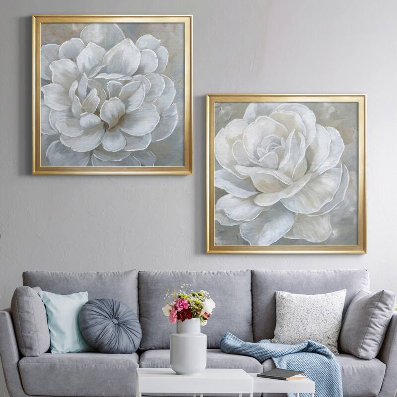 Bombshell Bloom I Premium Framed Canvas - Ready to Hang