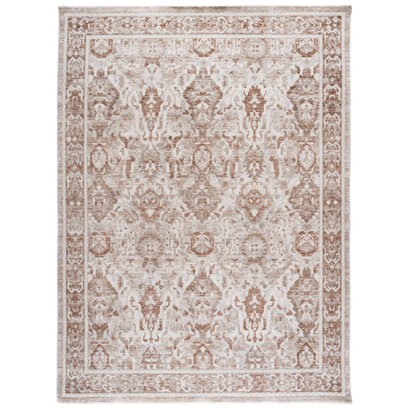 SAFAVIEH Kendal Magdolna Traditional Rug - 8' x 10'2" - Ivory/Rust Beige