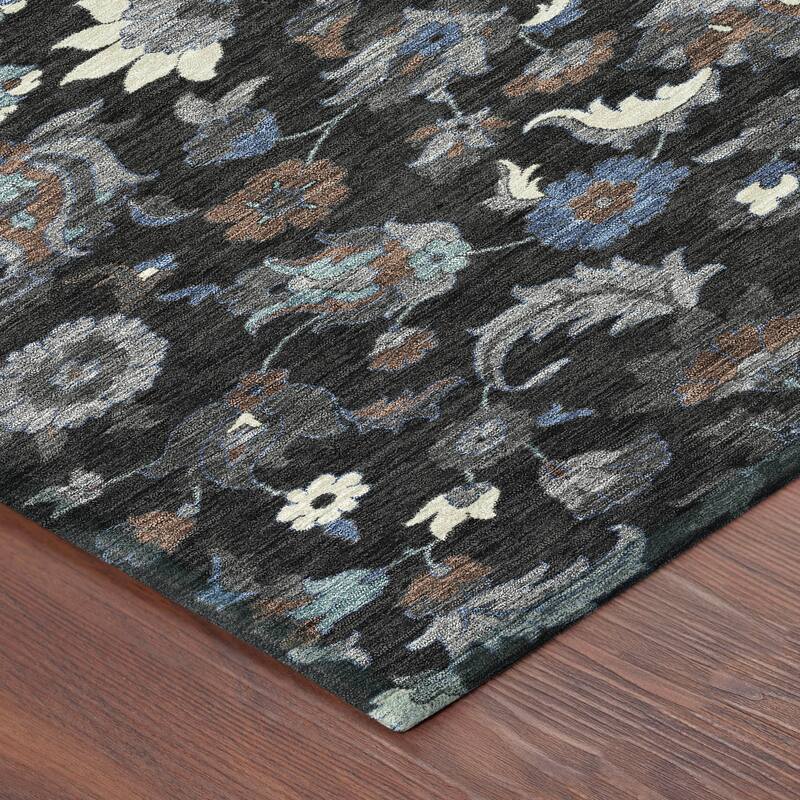 Machine Washable Indoor/ Outdoor Traditional Lanelle Chantille Rug