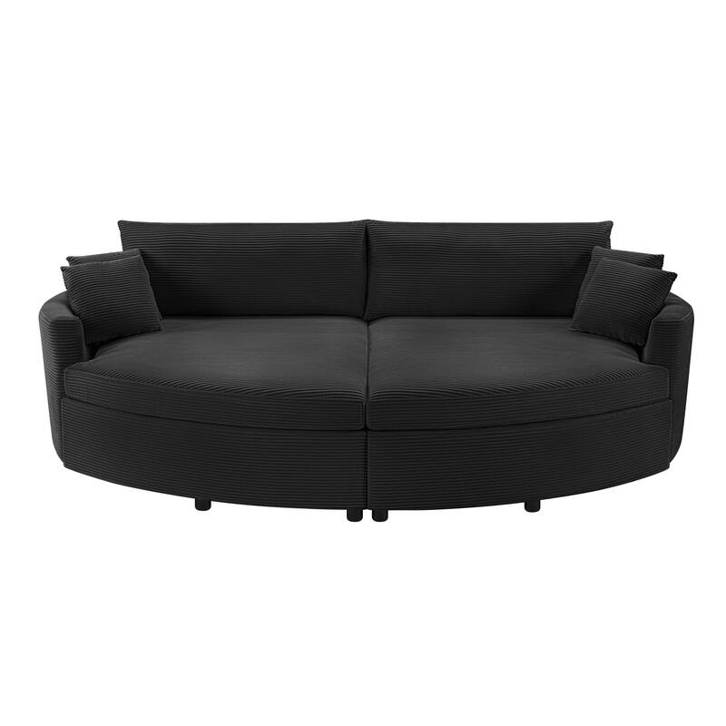 Oversized Double Chaise Lounge Sofa, Sofa Bed Recliner Loveseat Sofa Couch with Deep Seat and USB Ports