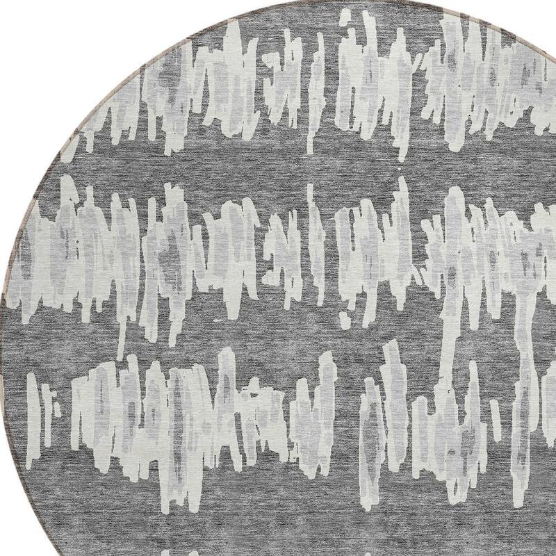 HomeRoots Striped Transitional Rectangle Outdoor Rug