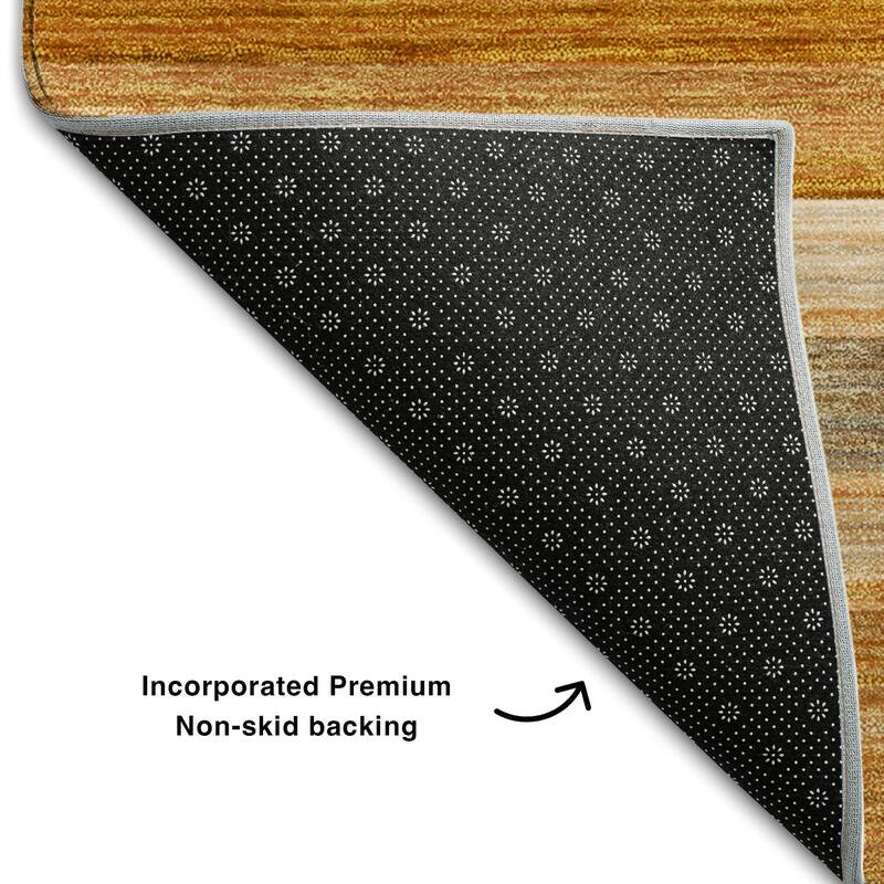 Premium Washable Super Soft Ombre Stripes Mayfield Rug