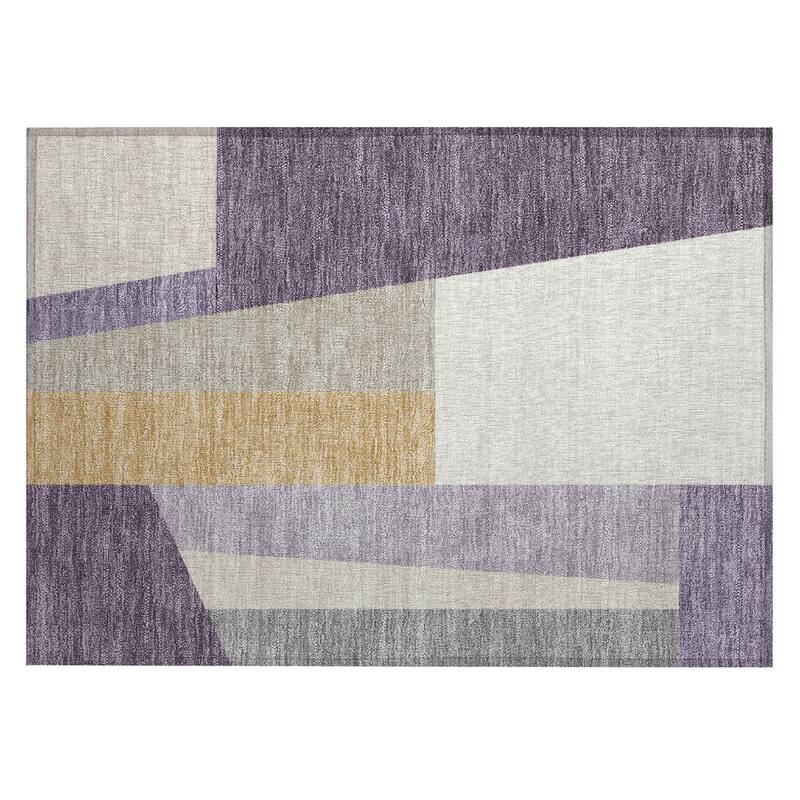 Machine Washable Indoor/ Outdoor Contemporary Jolie Chantille Rug