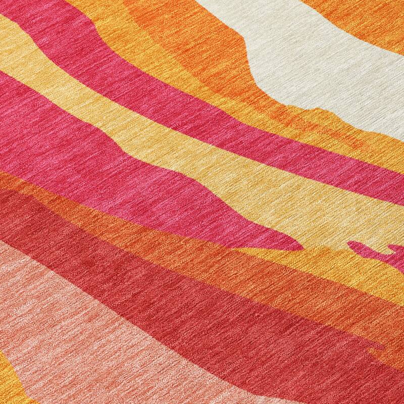 HomeRoots Abstract Transitional Rectangle Outdoor Rug