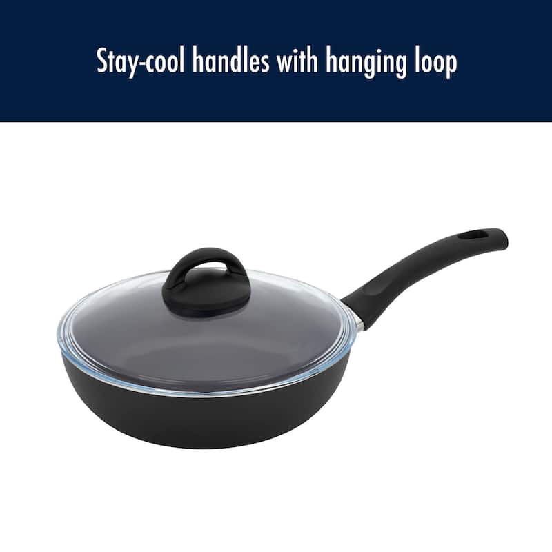 Henckels Everlift 10-pc Traditional Nonstick Cookware Set - Black