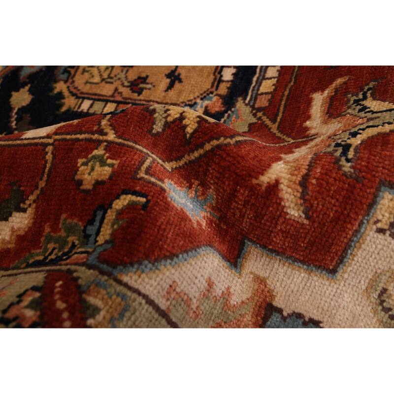 ECARPETGALLERY Hand-knotted Jules Sultane Dark Copper Wool Rug - 7'11 x 10'0