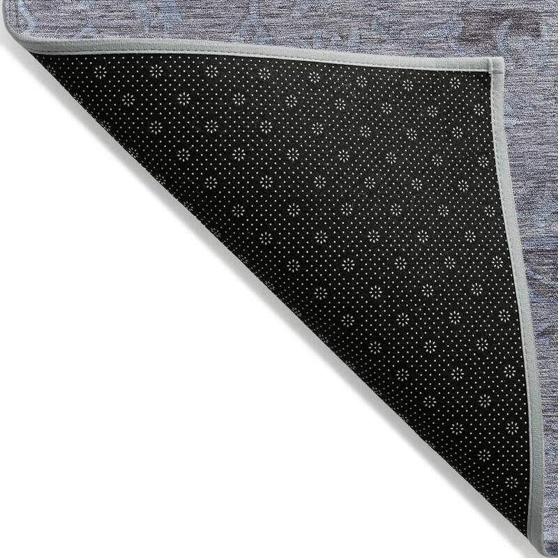 Machine Washable Indoor/ Outdoor Vintage Traditional Chantille Rug