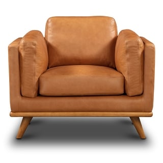 Poly and Bark Cadiz Lounge Chair - Genuine Italian Leather - Bed Bath & Beyond - 37921134