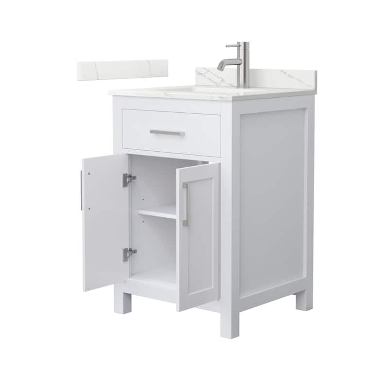 Wyndham Collection WCG2424-24S-QTZ-UNSMXX Beckett 24" Free Standing