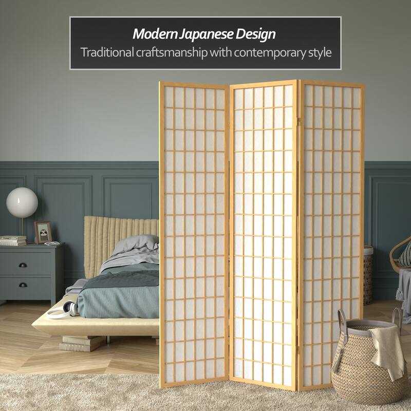 Wood and Rice Paper Windowpane Shoji Screen (China)