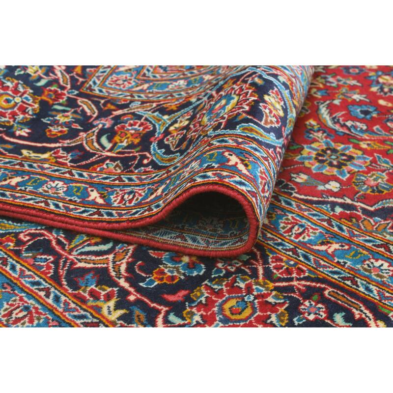 Vintage Distressed Nourbese Red/Navy Rug - 6'10" x 10'2"