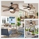 preview thumbnail 22 of 64, 44"/52" Palm Leaf Tropical Ceiling Fan with Light and Remote,Indoor and Outdoor Ceiling Fan,Waterproof
