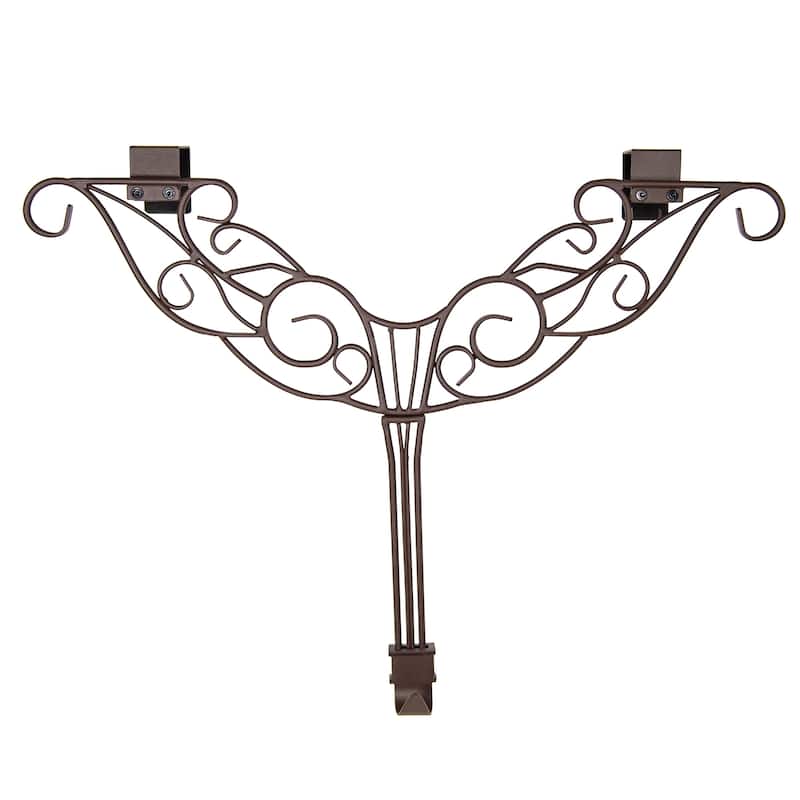 Adjustable Wreath Hanger for Door - Antler (Brown) - Brown