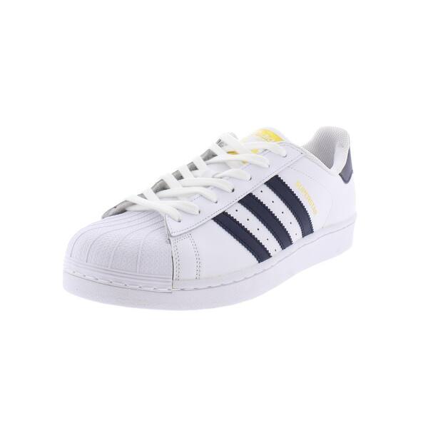 Shop Adidas Womens Superstar Casual Sneakers Leather Lace Up