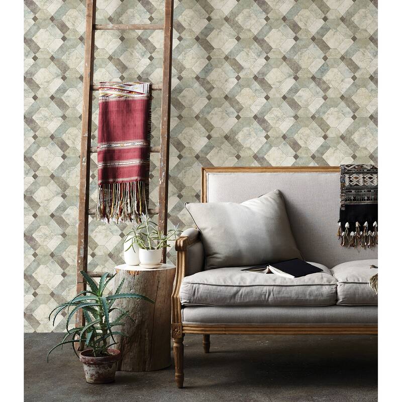 Ventura, Devonshire Light Marble, 33 FT. L x 20.5In. W Wallpaper Roll