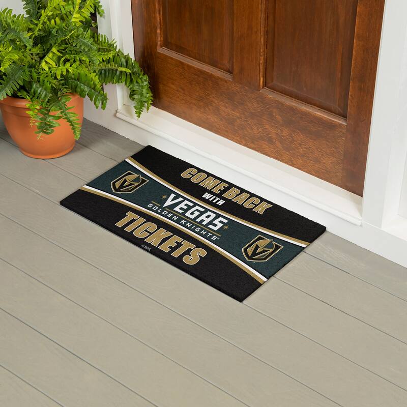 Winnipeg Jets 28 in. x 16 in. PVC "Come Back With Tickets" Trapper Door Mat