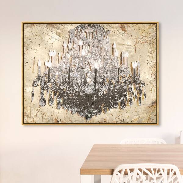Shop Oliver Gal Golden Antique Chandelier Fashion And Glam Wall
