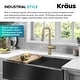 preview thumbnail 164 of 165, Kraus Urbix Industrial Solid Brass Kitchen Faucet