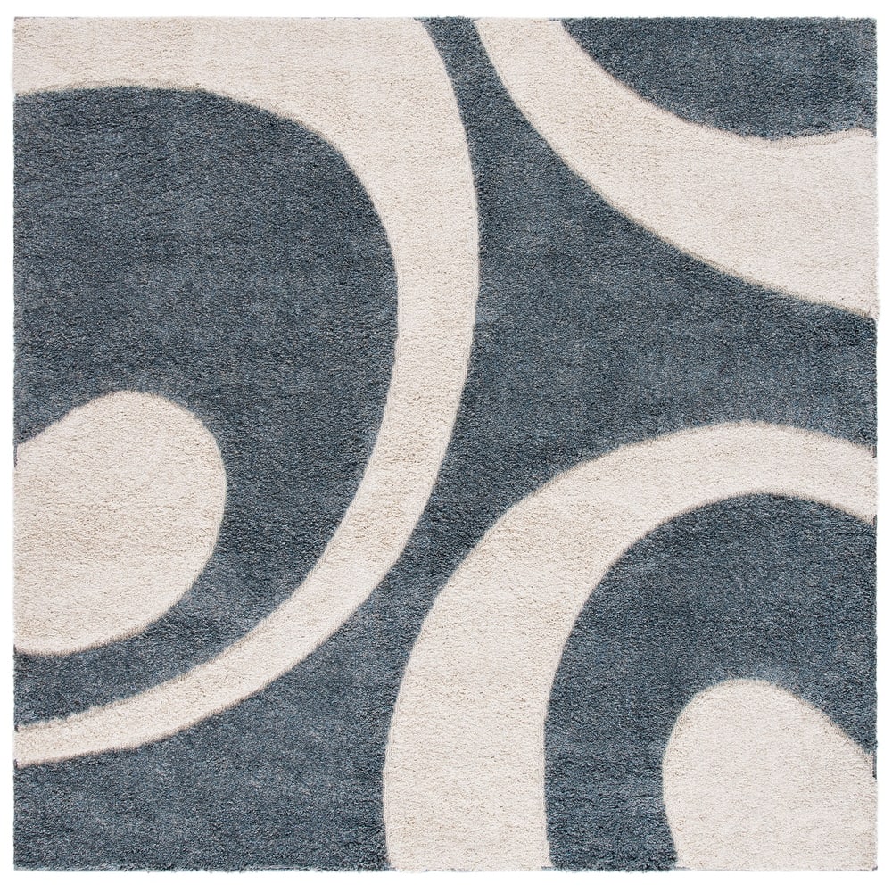 SAFAVIEH Florida Shag Rositha Abstract 1.2-inch Thick Rug
