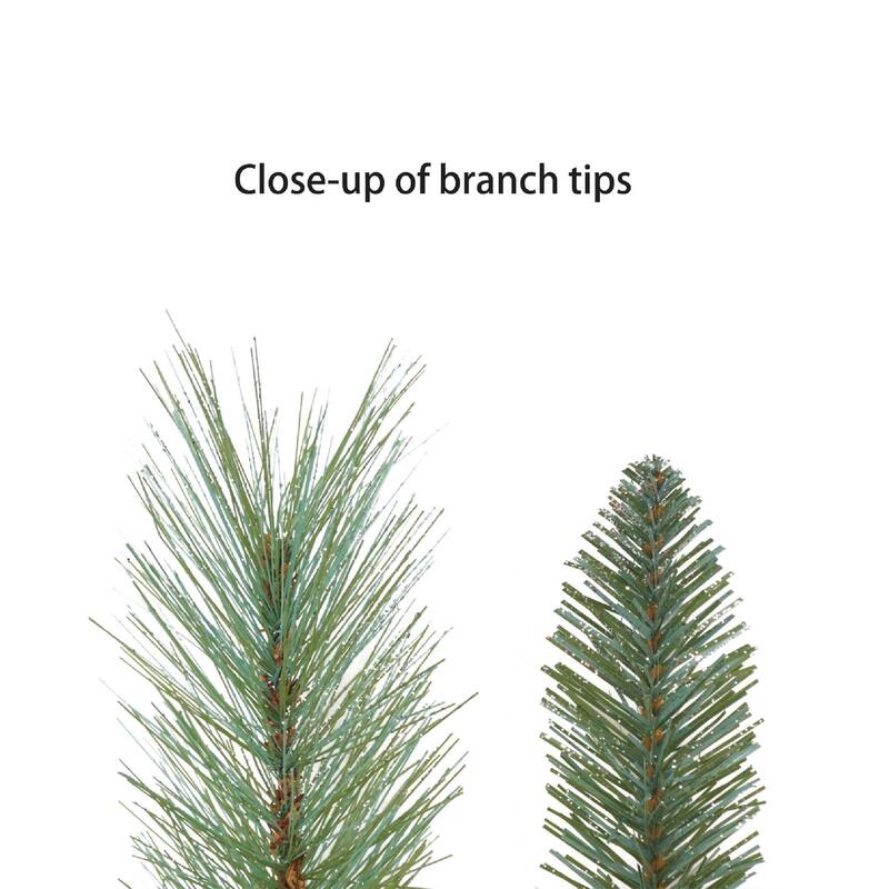 7.5ft Pre-lit Windham Fir, 1099 Branch Tips, 500 Warm White LED Rice Lights