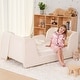 preview thumbnail 18 of 22, Toddler Floor Bed with Removable Guard Rails for Kids Aged 1-6 Years Beige